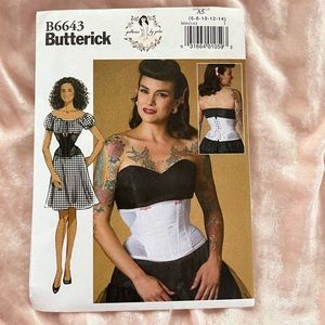 Butterick 6643 Patterns by Gertie Lingerie Corset Girdle Sewing Pattern